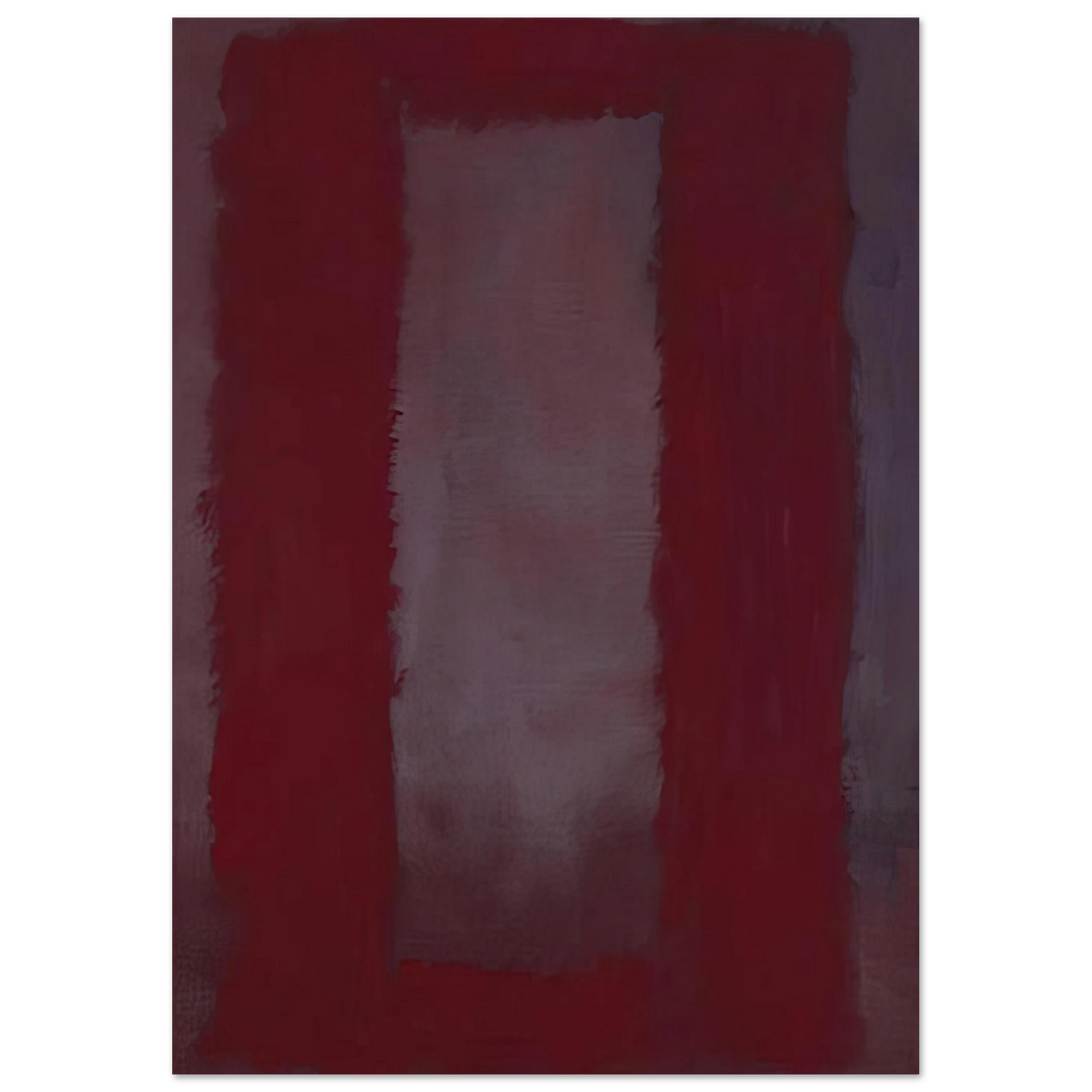 Mark Rothko - Red on Maroon - 1959 Wall Art - 30x40 cm / 12x16 inches - Premium Wooden Framed Poster With Fine Art Paper - Black frame