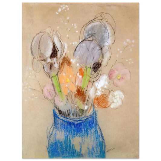 Odilon Redon - BOUQUET OF FLOWERS 4  75x100 cm / 30x40inches Fine Art Poster