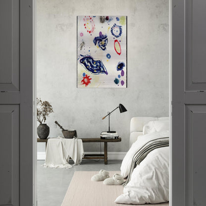 Untitled #1 - Sam Francis Brushed Aluminum Print - 70x100 cm / 28x40 inches | Sam Francis Aluminum Print | Sam Francis Prints