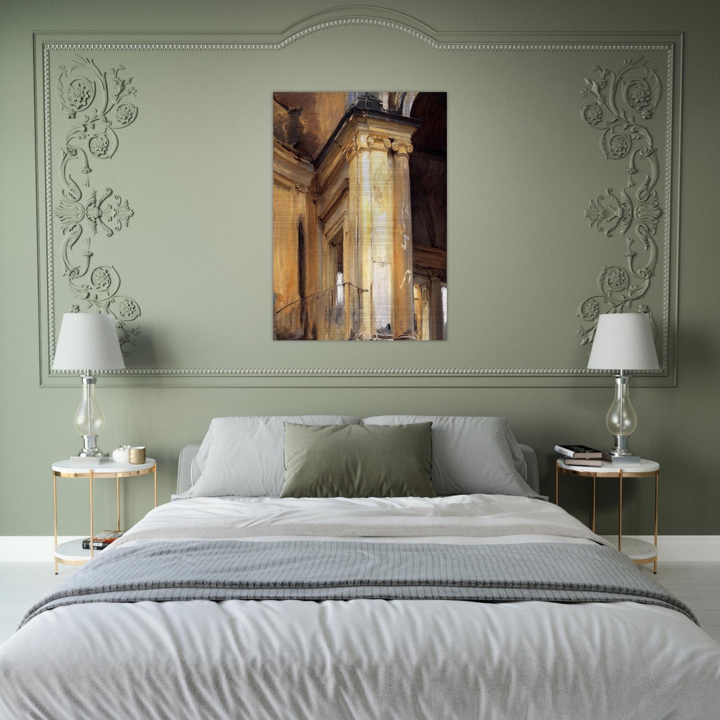 Roman Architecture - John Singer Sargent Brushed Aluminum Print - 70x100 cm / 28x40 inches | John Singer Sargent Aluminum Print | John Singer Sargent Prints