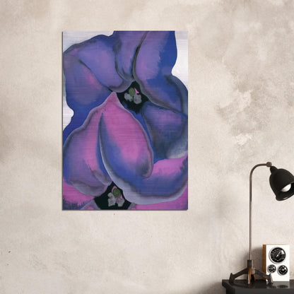 Purple Petunias - Georgia O'Keeffe Brushed Aluminum Print - 70x100 cm / 28x40 inches | Georgia O'Keeffe Aluminum Print | Georgia O'Keeffe Prints