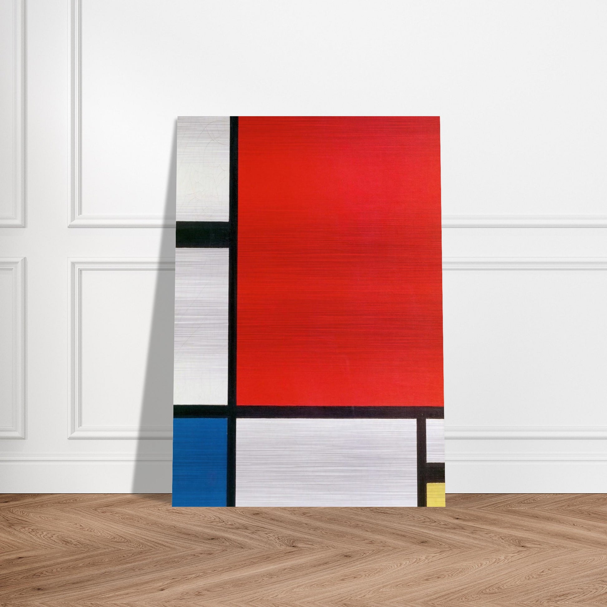 Composition with Red, Blue and Yellow - Piet Mondrian Brushed Aluminum Print - 70x100 cm / 28x40 inches | Piet Mondrian Aluminum Print | Piet Mondrian Prints