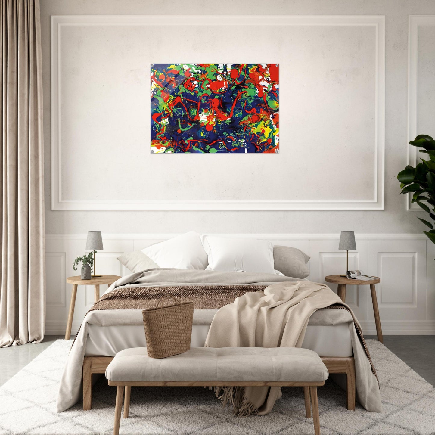 Untitled  SFP94-57  SFF 1731  - Sam Francis Acrylic Print - 70x100 cm / 28x40″ inches