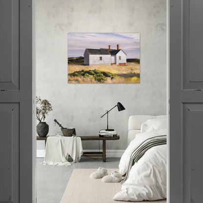 Ryders House - Edward Hopper Brushed Aluminum Print - 70x100 cm / 28x40 inches | Edward Hopper Aluminum Print | Edward Hopper Prints
