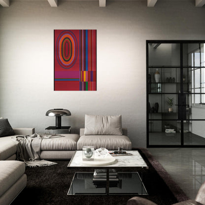 Red Rose - 1966 - John Ferren Brushed Aluminum Print - 70x100 cm / 28x40 inches | John Ferren Aluminum Print | John Ferren Prints
