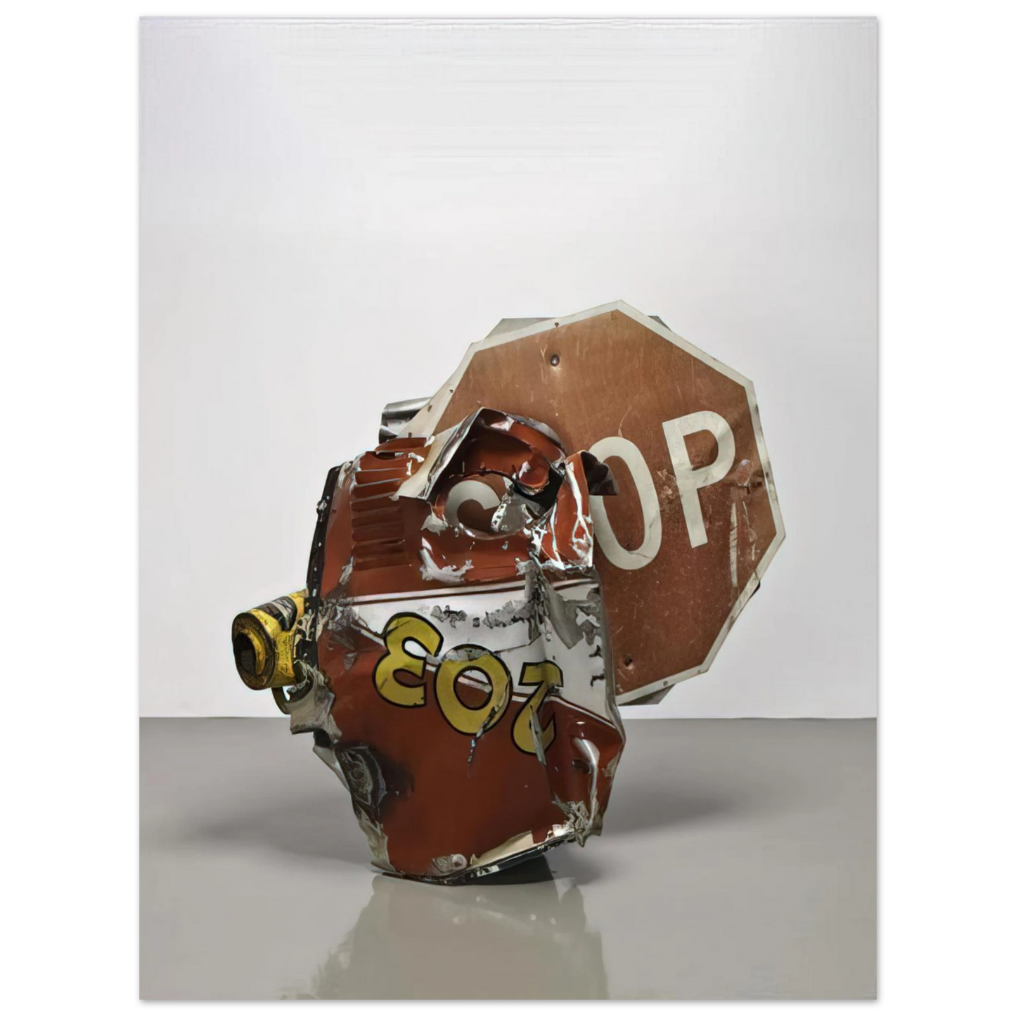 Robert Rauschenberg - STOP SIDE EARLY WINTER GLUT 1987  75x100 cm / 30x40inches Fine Art Poster