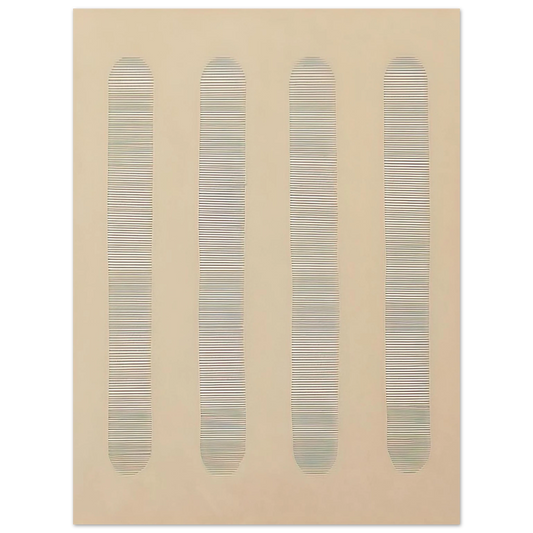 Agnes Martin - Columns  75x100 cm / 30x40inches Fine Art Poster