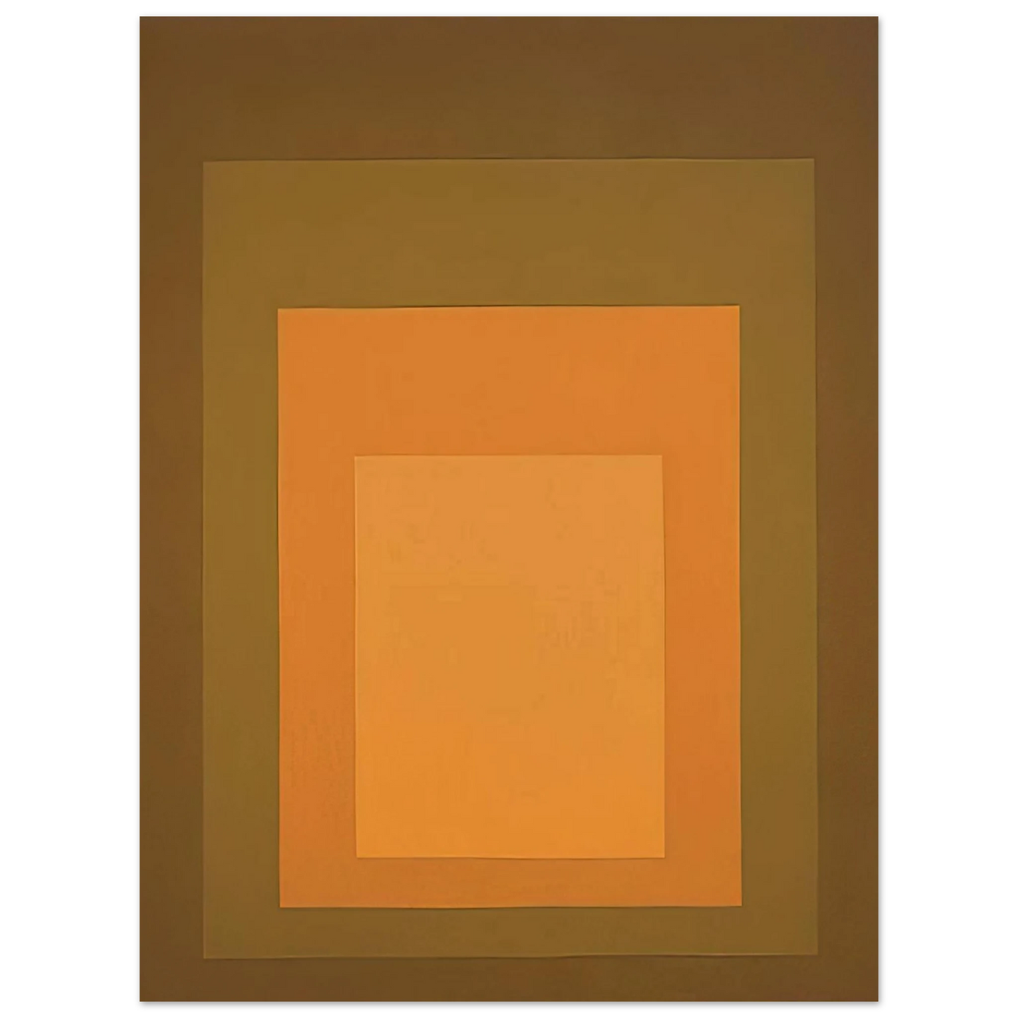 Josef Albers - HOMAGE TO THE SQUARE AUTUMN CLIMAX 1963  75x100 cm / 30x40inches Fine Art Poster