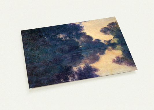 Morning on the Seine, Clear Weather By claude monet Pack of 10 Post Cards | claude monet Post Cards | A6 (10.5 x 14.8 cm) - 4.1 x 5.8 inches