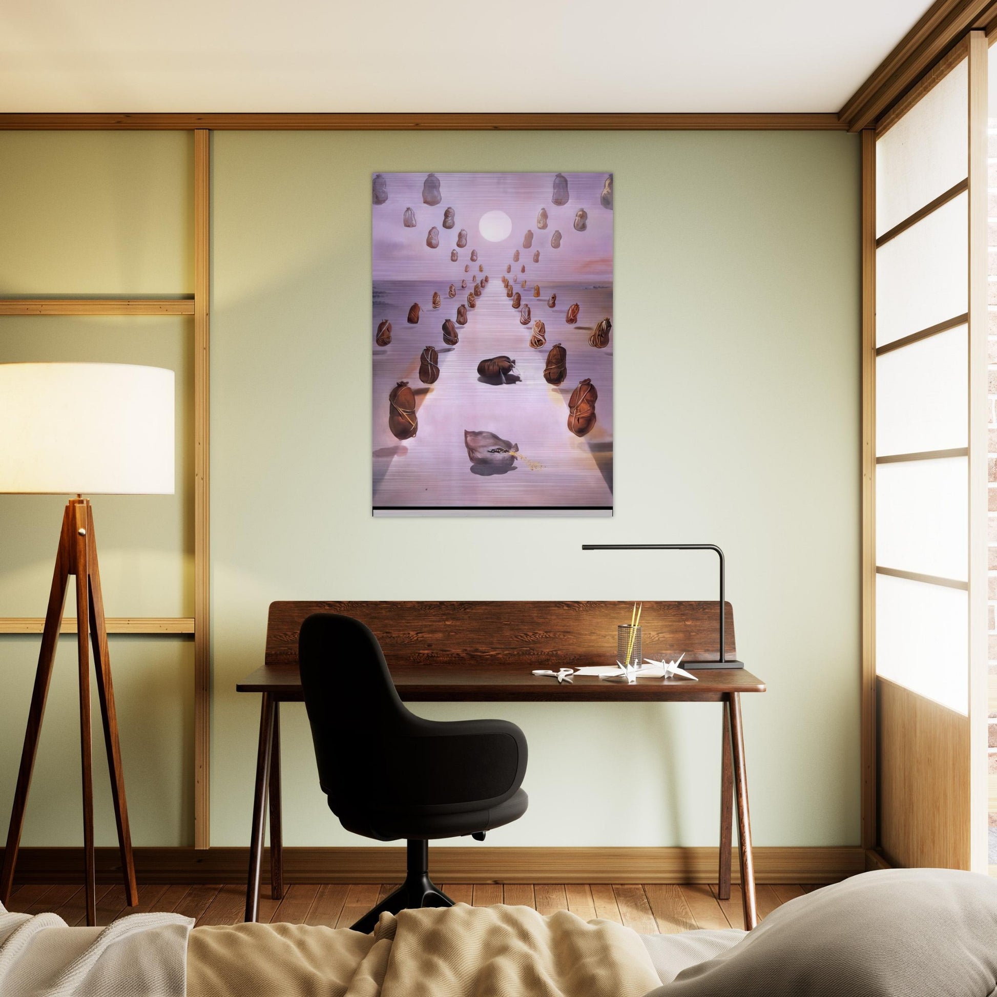THE PATH OF ENIGMA - Salvador Dali Brushed Aluminum Print - 70x100 cm / 28x40 inches | Salvador Dali Aluminum Print | Salvador Dali Prints
