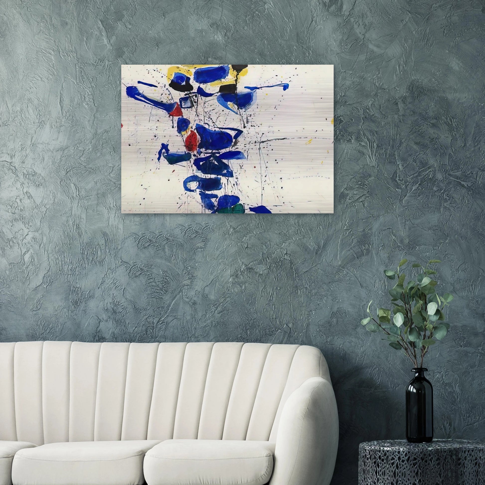 Untitled  SF59-531  - Sam Francis Brushed Aluminum Print - 70x100 cm / 28x40 inches | Sam Francis Aluminum Print | Sam Francis Prints