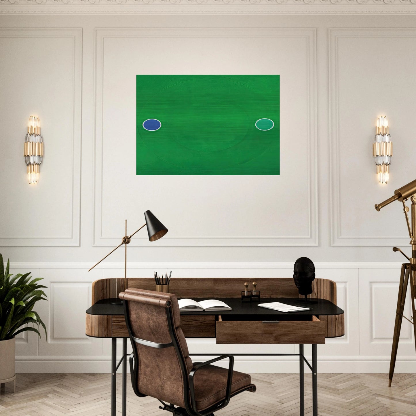 Green Melt - 1966 - Thomas Downing Brushed Aluminum Print - 70x100 cm / 28x40 inches | Thomas Downing Aluminum Print | Thomas Downing Prints