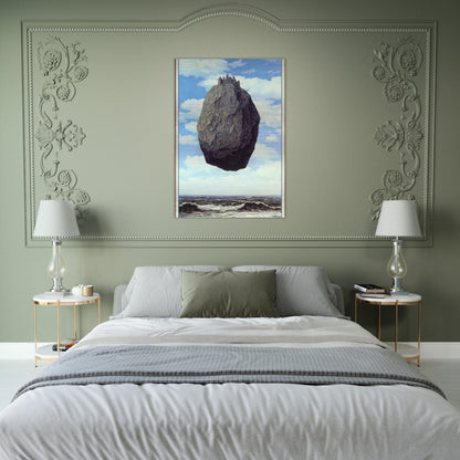THE CASTLE OF THE PYRENEES 1959 - Rene Magritte Brushed Aluminum Print - 70x100 cm / 28x40 inches | Rene Magritte Aluminum Print | Rene Magritte Prints