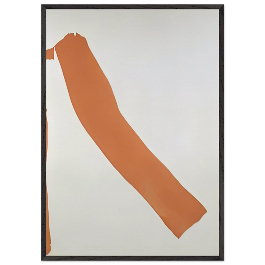 Stride 1969- - Helen Frankenthaler 70x100 cm / 28x40 inches Framed Art Print – Black Wooden Frame