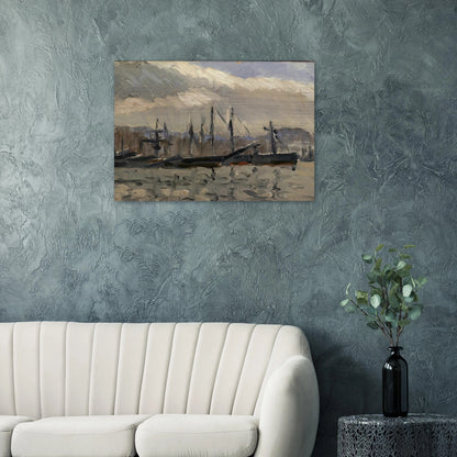 PORT DE CHERBOURG 1918 - Henri Matisse Brushed Aluminum Print - 70x100 cm / 28x40 inches | Henri Matisse Aluminum Print | Henri Matisse Prints
