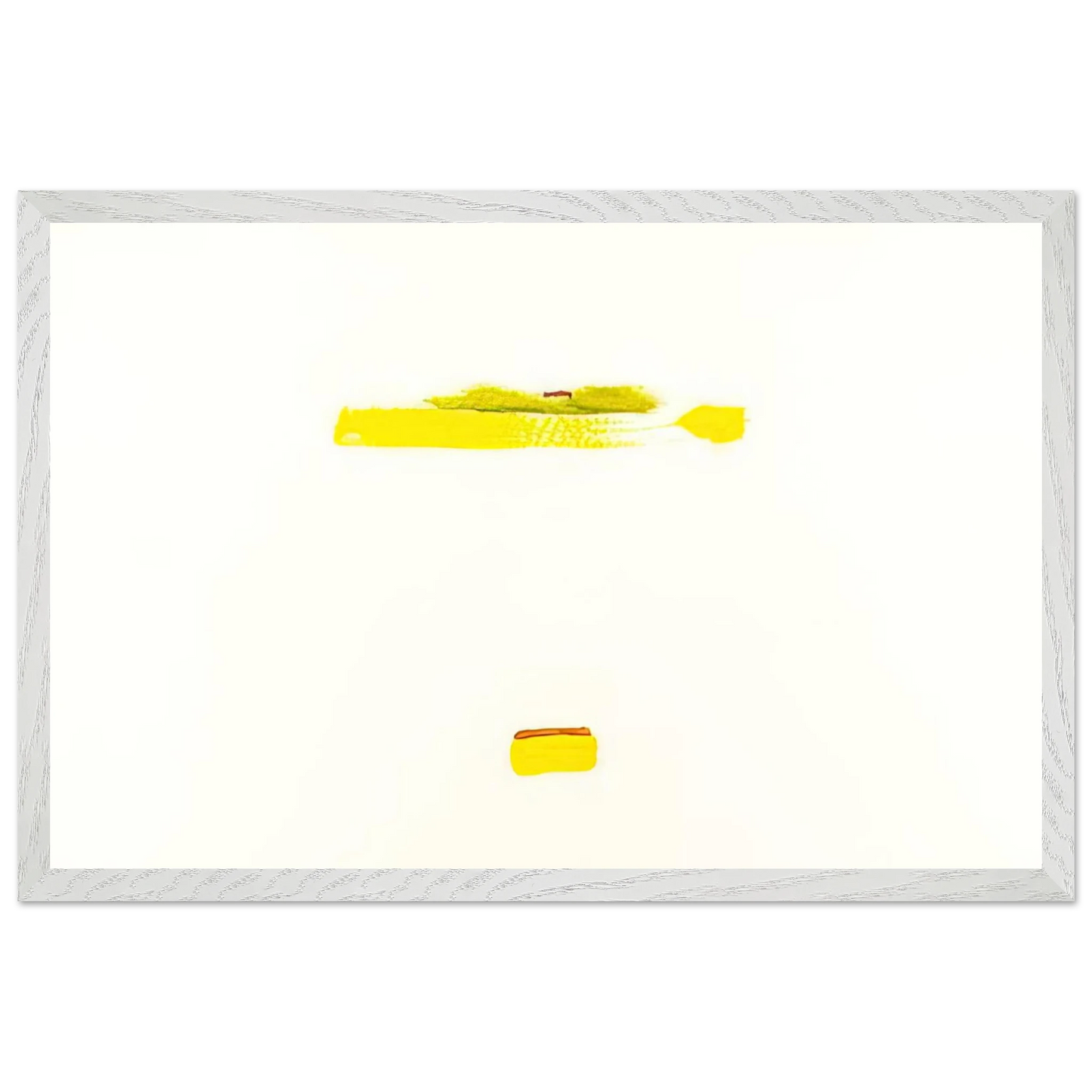 Helen Frankenthaler - New York III - 1972 Wall art - 70x100 cm / 28x40 inches - Premium Wooden Framed Poster With Fine Art Paper-canvas - White frame