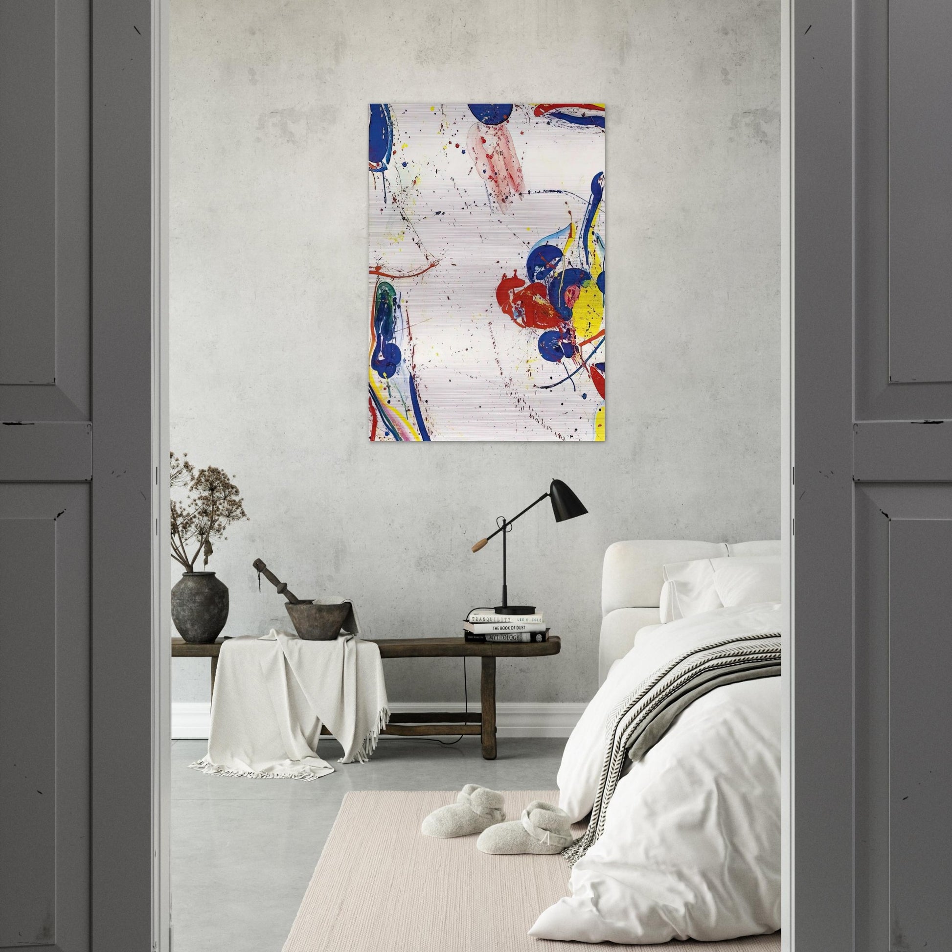 On Return - Sam Francis Brushed Aluminum Print - 70x100 cm / 28x40 inches | Sam Francis Aluminum Print | Sam Francis Prints