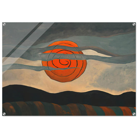 Red Sun - 1935 - Arthur Dove Acrylic Print - 70x100 cm / 28x40″ inches
