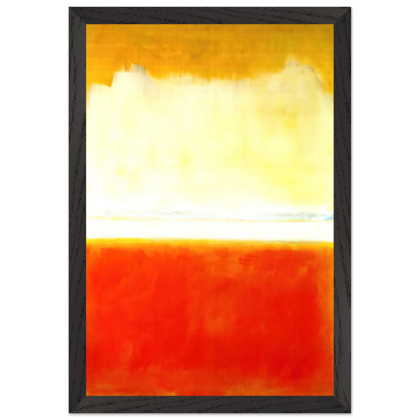 Mark Rothko - No.8 - 1952 Wall Art - 60x80 cm / 24x32 inches - Premium Wooden Framed Poster With Fine Art Paper-canvas - White frame