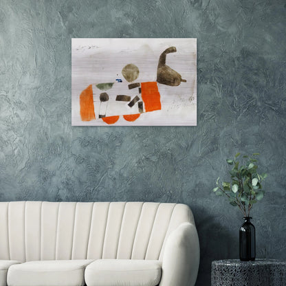 Komposition 3. März 60 - 1960 - Julius Bissier Brushed Aluminum Print - 70x100 cm / 28x40 inches | Julius Bissier Aluminum Print | Julius Bissier Prints