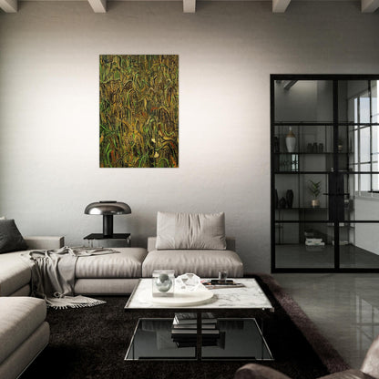 Ears of Wheat - Vincent van Gogh Brushed Aluminum Print - 70x100 cm / 28x40 inches | Vincent van Gogh Aluminum Print | Vincent van Gogh Prints