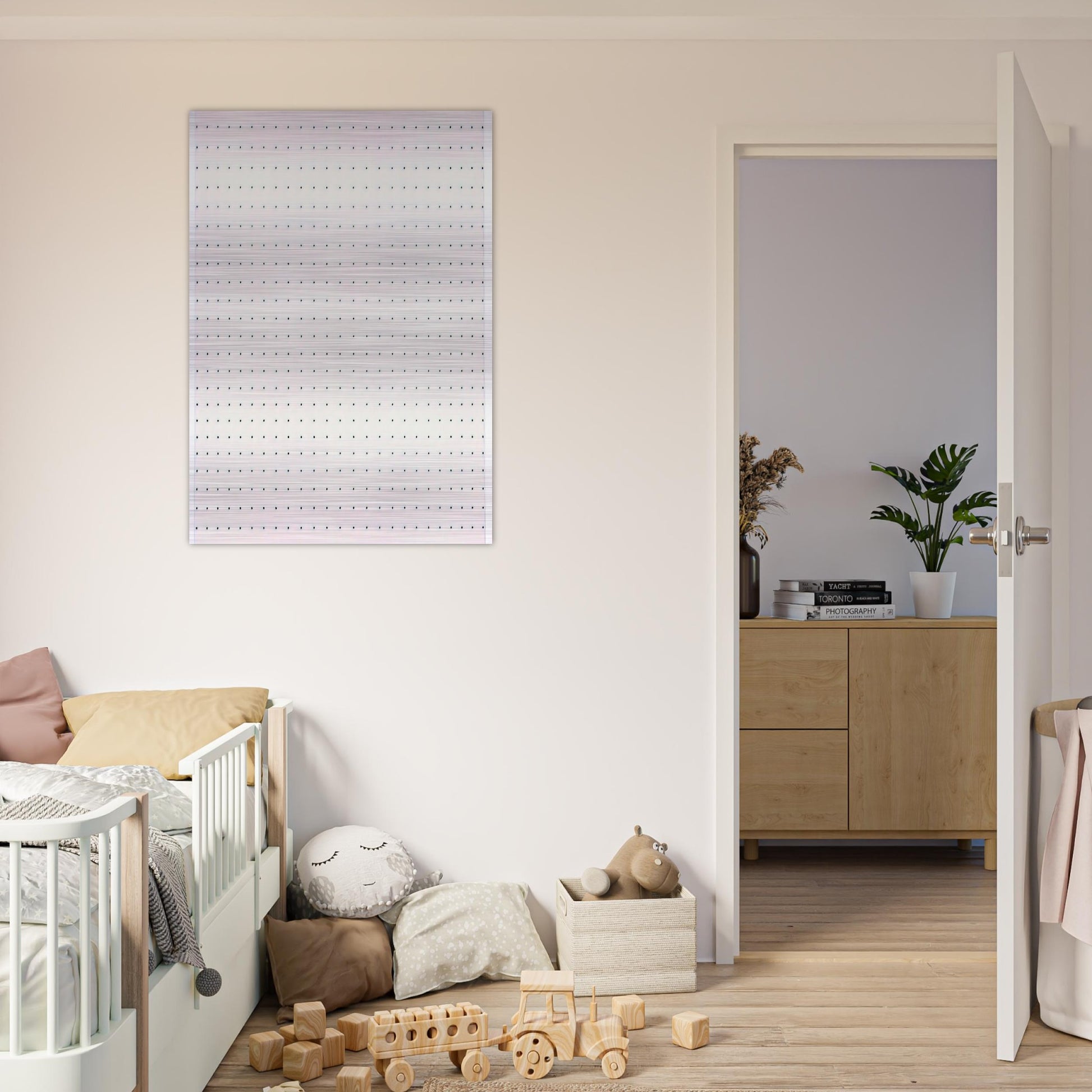 STATIC 2 1966 - Bridget Riley Brushed Aluminum Print - 70x100 cm / 28x40 inches | Bridget Riley Aluminum Print | Bridget Riley Prints