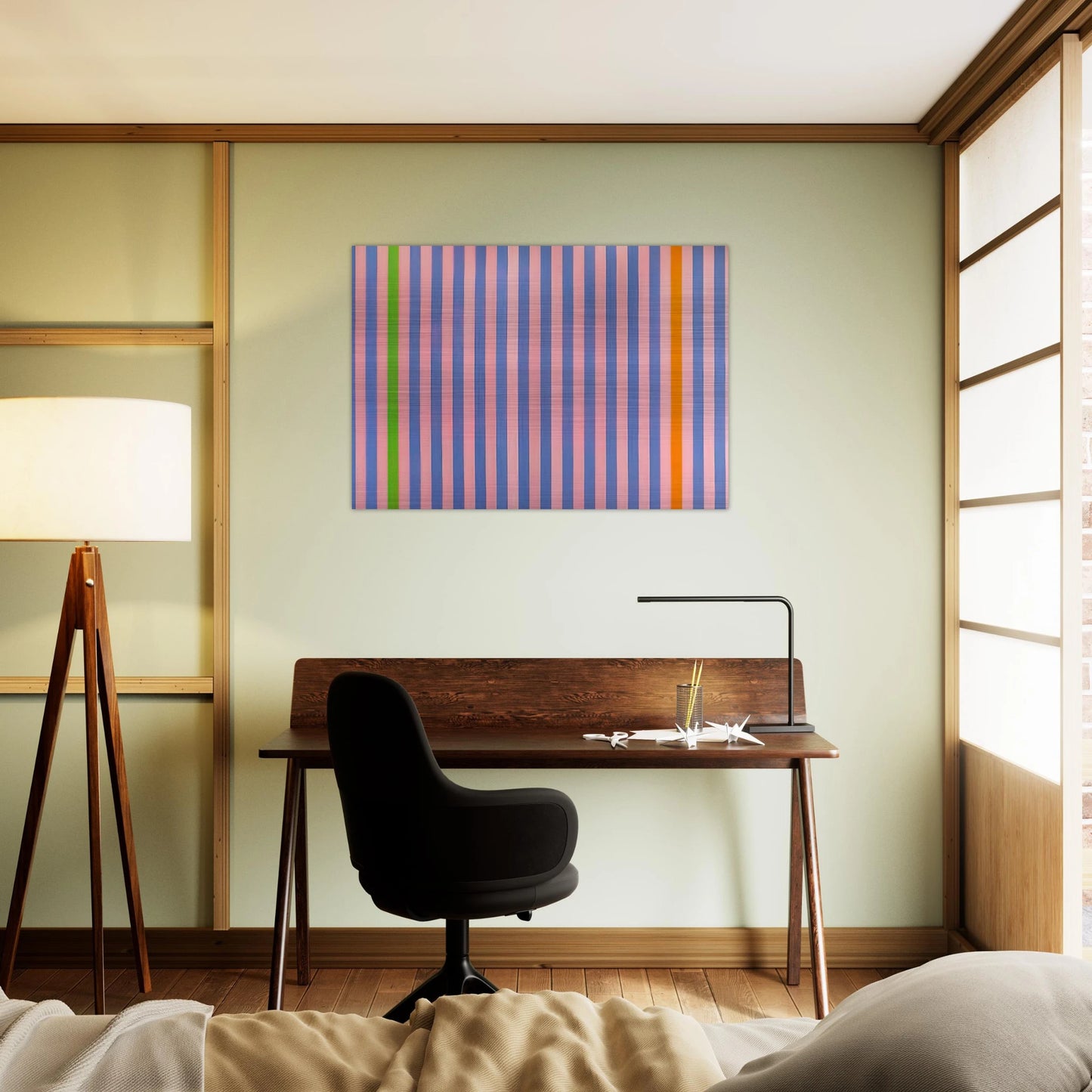 Sweet Score-Skylark - 1960 - Gene Davis Brushed Aluminum Print - 70x100 cm / 28x40 inches | Gene Davis Aluminum Print | Gene Davis Prints