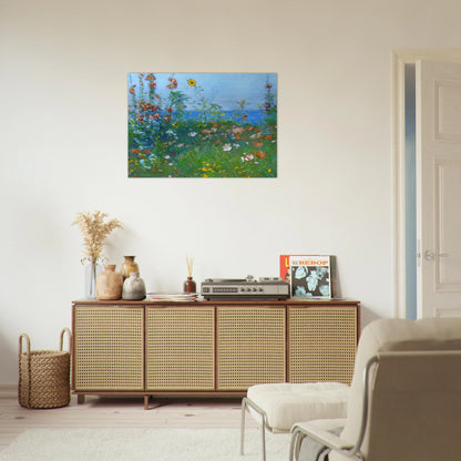 Poppies, Isles of Shoals 03 - Childe Hassam Brushed Aluminum Print - 70x100 cm / 28x40 inches | Childe Hassam Aluminum Print | Childe Hassam Prints