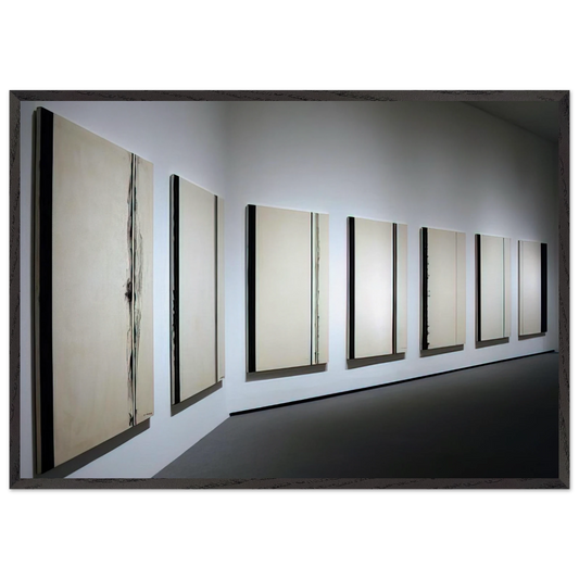 Stations of the Cross 1958 1966 - Barnett Newman 70x100 cm / 28x40 inches Framed Art Print – Black Wooden Frame