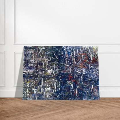 Landing - Jean-Paul Riopelle Brushed Aluminum Print - 70x100 cm / 28x40 inches | Jean-Paul Riopelle Aluminum Print | Jean-Paul Riopelle Prints