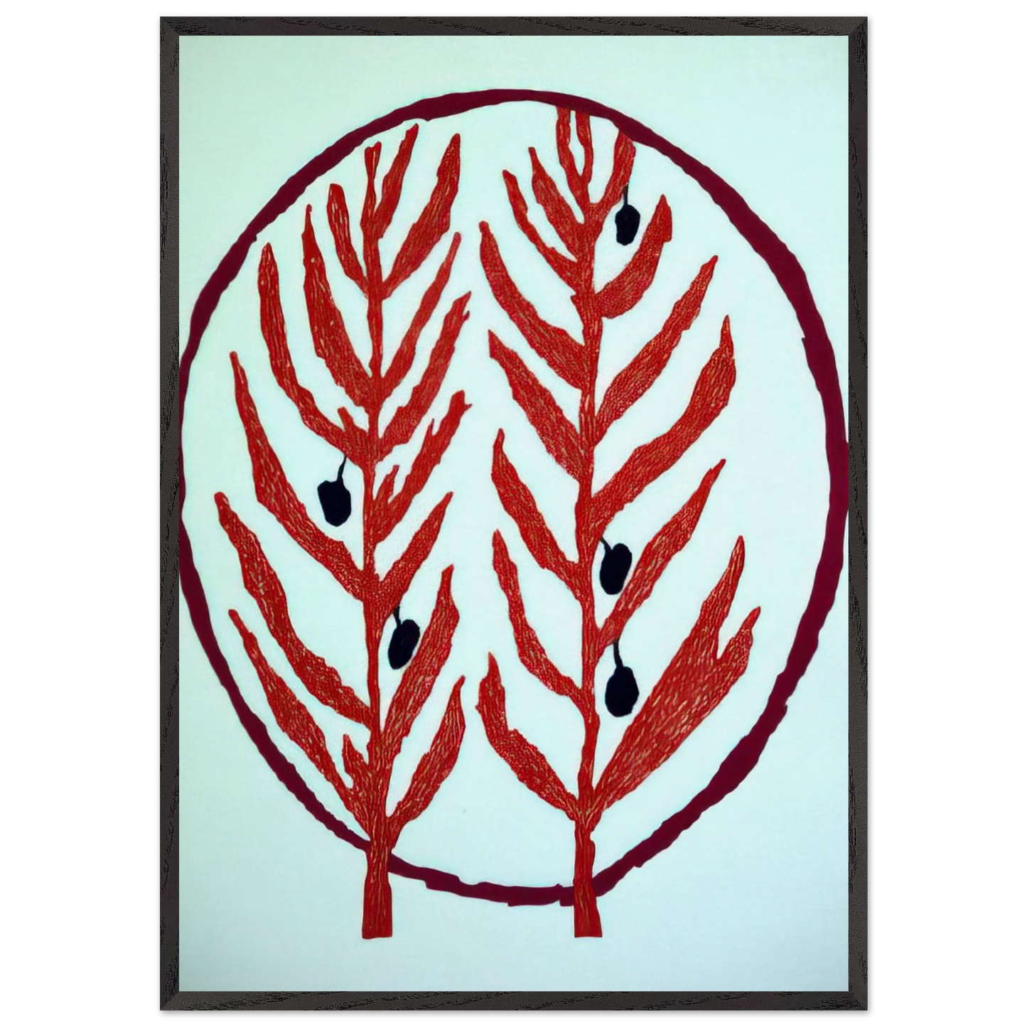 THE OLIVE BRANCH 2004 - Louise Bourgeois 70x100 cm / 28x40 inches Framed Art Print – Black Wooden Frame