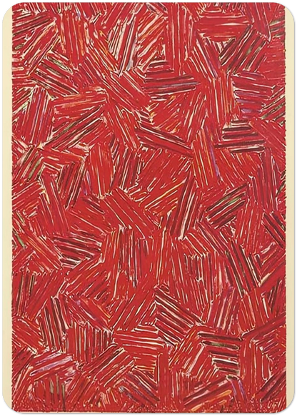 CICADA ULAE 219 By Jasper Johns Pack of 10 Post Cards | Jasper Johns Post Cards | A6 (10.5 x 14.8 cm) - 4.1 x 5.8 inches