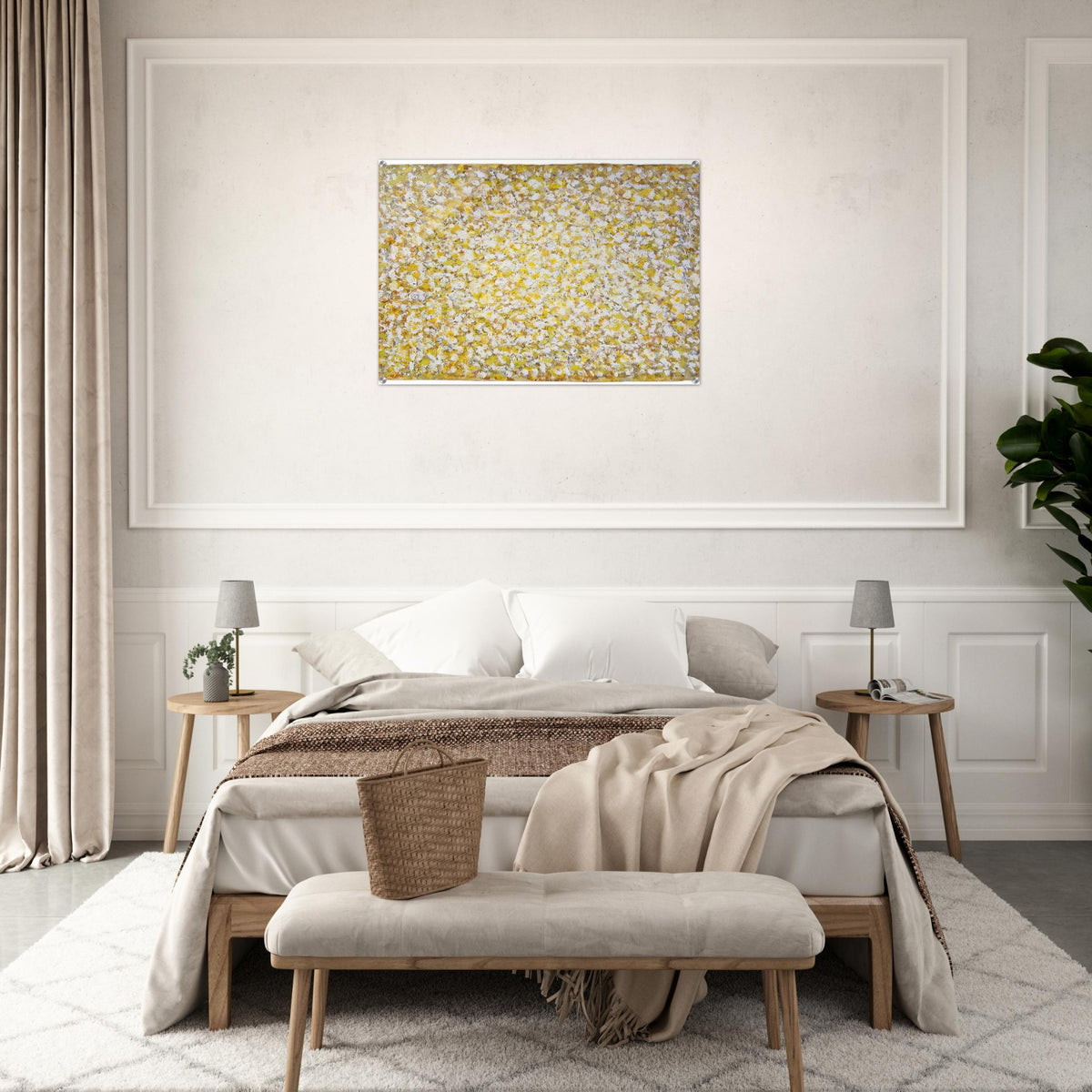 Serpentine Saffron - 1969 - Richard Pousette-Dart Acrylic Print - 70x100 cm / 28x40″ inches