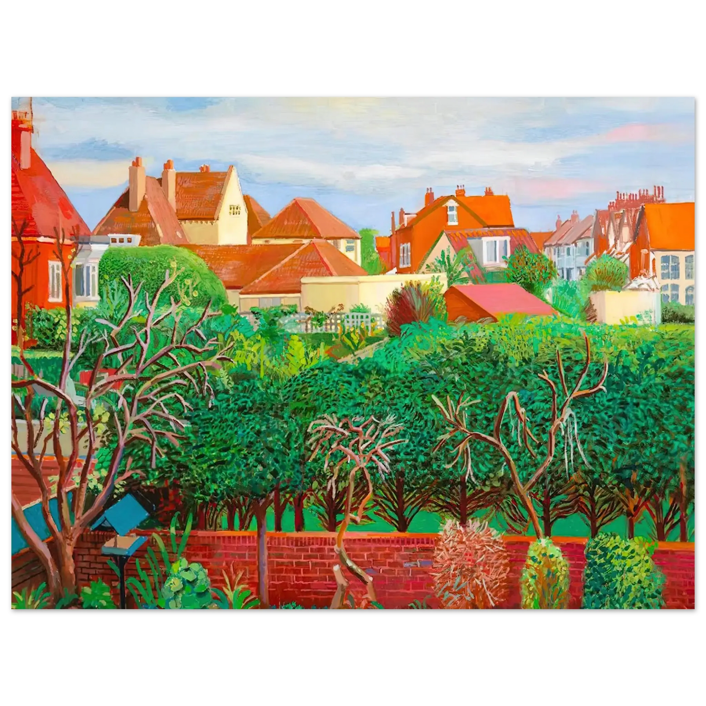 David Hockney - David Hockney Wall art - 40x50 cm / 16x20 Inches - Premium Wooden Framed Poster With Fine Art Paper - Wood frame