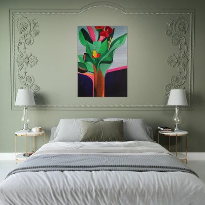 Flores - 1971 - Aldemir Martins Brushed Aluminum Print - 70x100 cm / 28x40 inches | Aldemir Martins Aluminum Print | Aldemir Martins Prints