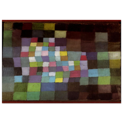 ABSTRACTION WITH REFERENCE TO A FLOWERING TREE 1925 - Paul Klee Brushed Aluminum Print - 70x100 cm / 28x40 inches | Paul Klee Aluminum Print | Paul Klee Prints