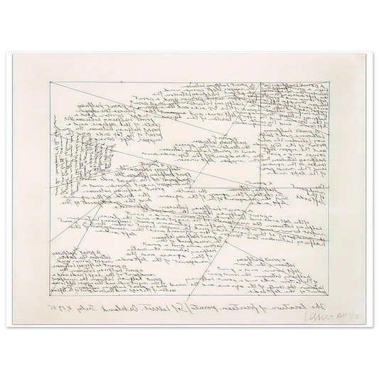 Sol LeWitt - The Location of 14 Points  75x100 cm / 30x40inches Fine Art Poster