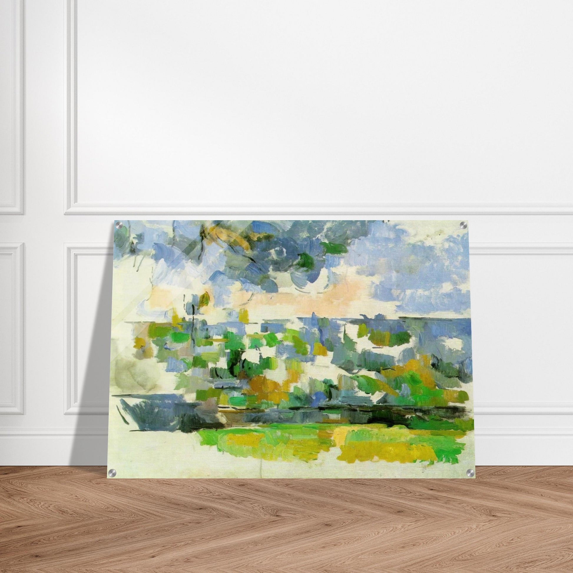 The Garden at Les Lauves - Paul Cézanne Acrylic Print - 70x100 cm / 28x40″ inches