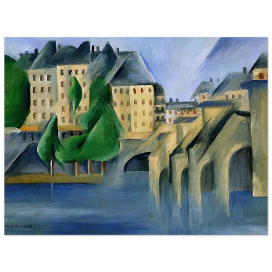 Tarsila do Amaral - New Bridge  75x100 cm / 30x40inches Fine Art Poster