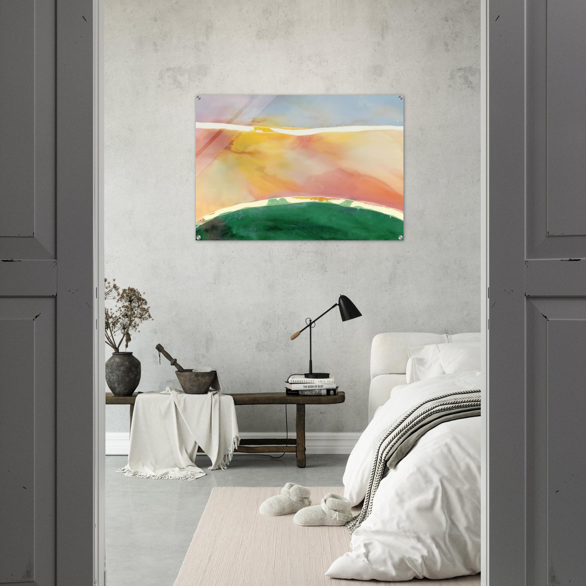 Bay Breeze - 1969 - Ronnie Landfield Acrylic Print - 70x100 cm / 28x40″ inches
