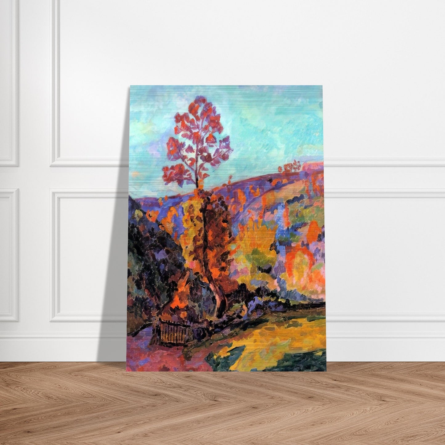 Paysage à Crozant - 1917 - Armand Guillaumin Brushed Aluminum Print - 70x100 cm / 28x40 inches | Armand Guillaumin Aluminum Print | Armand Guillaumin Prints
