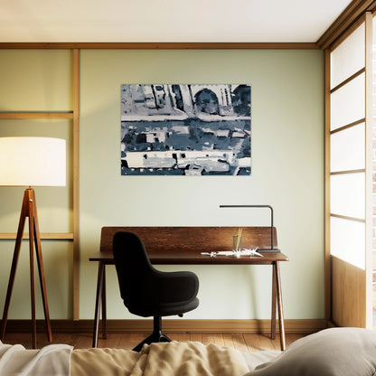 TOWNSCAPE M4 1968 - Gerhard Richter Brushed Aluminum Print - 70x100 cm / 28x40 inches | Gerhard Richter Aluminum Print | Gerhard Richter Prints