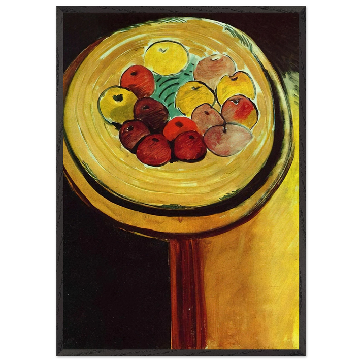 APPLES 1916 - Henri Matisse 70x100 cm / 28x40 inches Framed Art Print – Black Wooden Frame