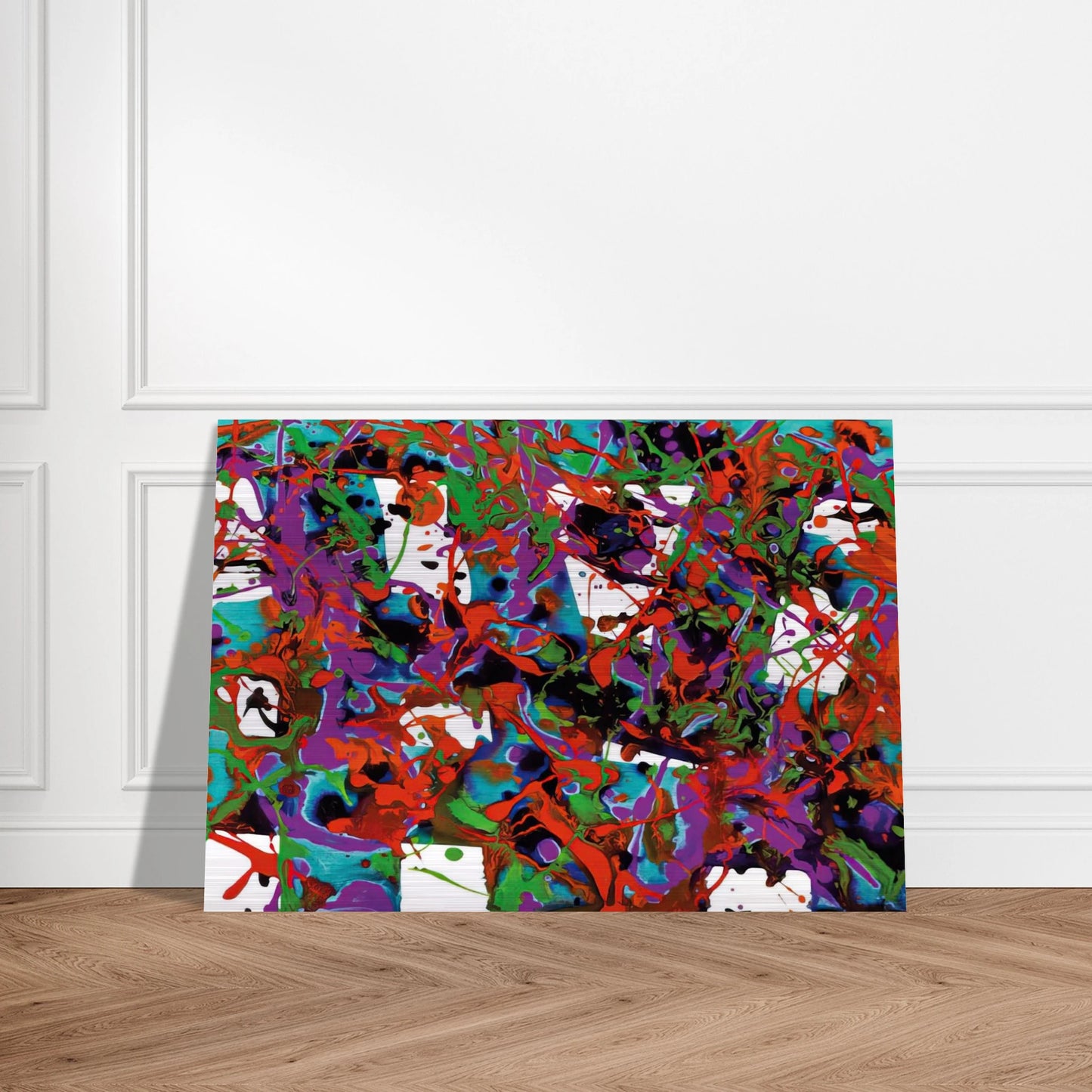 Untitled  SFP94-23  SF94-036  - Sam Francis Brushed Aluminum Print - 70x100 cm / 28x40 inches | Sam Francis Aluminum Print | Sam Francis Prints