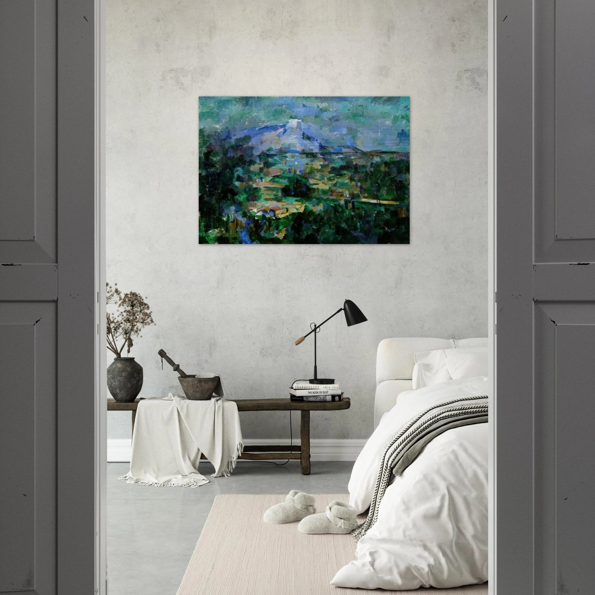 Montagne Sainte-Victoire from Lauves - Paul Cézanne Brushed Aluminum Print - 70x100 cm / 28x40 inches | Paul Cézanne Aluminum Print | Paul Cézanne Prints