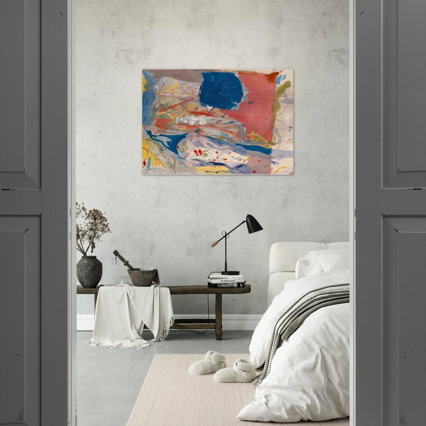 Lorelei, 1957- - Helen Frankenthaler Brushed Aluminum Print - 70x100 cm / 28x40 inches | Helen Frankenthaler Aluminum Print | Helen Frankenthaler Prints