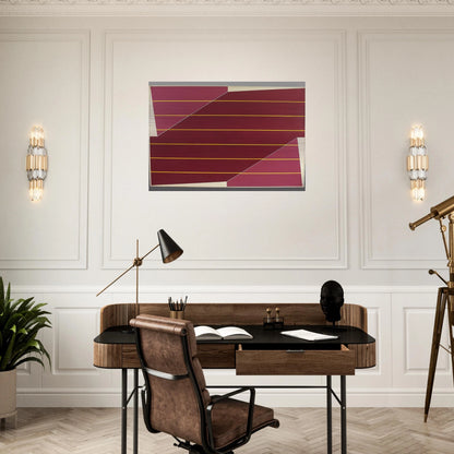 Line Rotation - 1964 - Larry Zox Brushed Aluminum Print - 70x100 cm / 28x40 inches | Larry Zox Aluminum Print | Larry Zox Prints