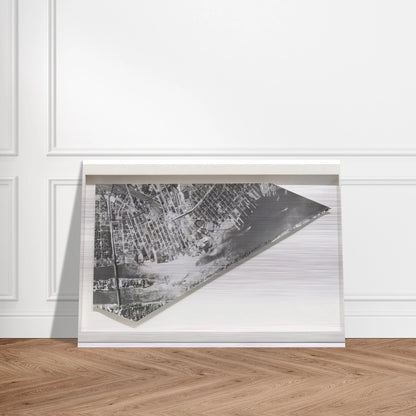 A Piece of Manhattan - Sol LeWitt Brushed Aluminum Print - 70x100 cm / 28x40 inches | Sol LeWitt Aluminum Print | Sol LeWitt Prints