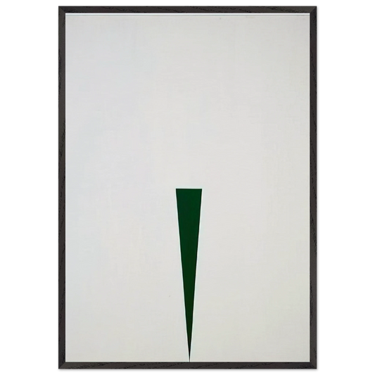 Blanco y Verde - 1966 - Carmen Herrera 70x100 cm / 28x40 inches Framed Art Print – Black Wooden Frame