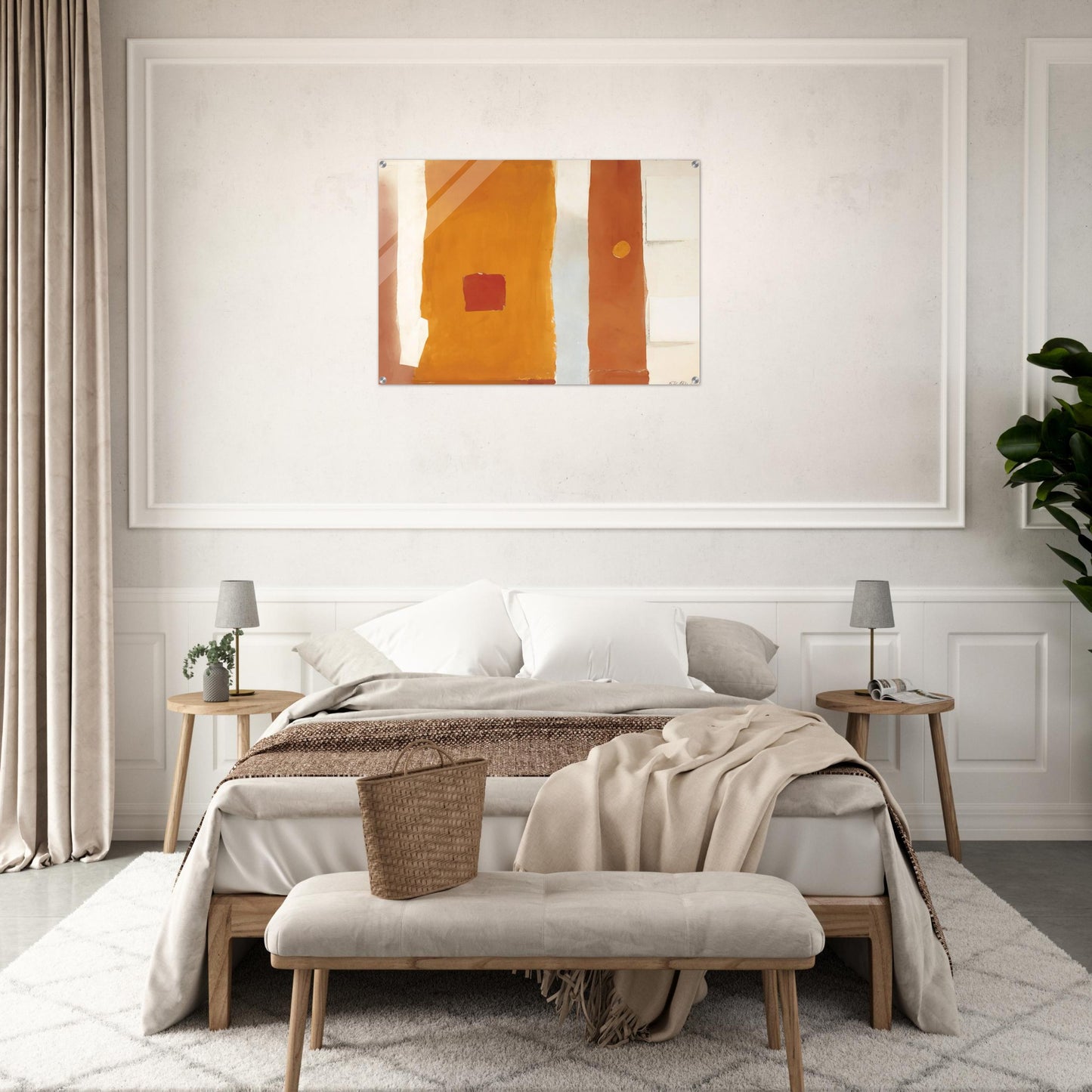 UNTITLED 1982 - Esteban Vicente Acrylic Print - 70x100 cm / 28x40″ inches | Esteban Vicente Wall Art | Esteban Vicente Prints